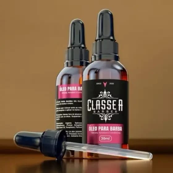 Óleo Para Barba Macia e Perfumada Classe A Hidrata e Fortalece Os Fios Uso profissional