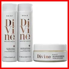 Braé Divine Shampoo 250ml + Condicionador 250ml + Máscara 200gr (CABELOS MAIS LISOS, ULTRA-SEDOSOS E SEM FRIZZ )