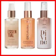 Braé Óleo Capilar 60ml (Gorgeous Shine Oil Revival, Plume Sensation Divine, Oil Blend Soul Color, Essential Oil Blend)