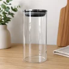 Kit Potes Herméticos Redondos Tampa Inox 1,5L 1,8L e 1,1L – Organizador para Cozinha 1, 2 ou 3 Unid
