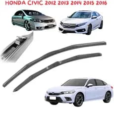 Limpador Palhetas de Parabrisa Dianteiro, Honda Civic, 2012- 2013-2014-2015-2016 – Qualidade Premium