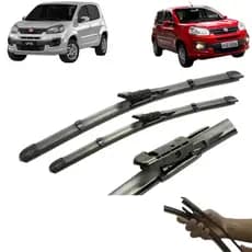 Limpador de parabrisa dianteiro palhetas silicone UNO DRIVE, 2015, 2016, 2017, 2018, 2019, 2020 2021