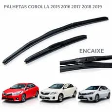 Palhetas de Limpador de parabrisa, Corolla 2015 2016 2017 2018 2019, Limpador de Parabrisa Dianteiro