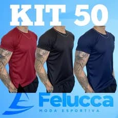 KIT 50 Camisetas - Treino Academia Esportes Exercícios Corrida Casual
