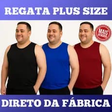 Camiseta Regata Masculina Plus Size Dry Fit