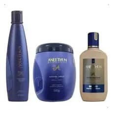 Kit Linha A - Silicone E Tutano - Shampoo + Mascara + Creme
