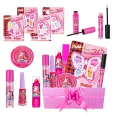 Kit Maquiagem Menina Infantil Divertido Com Pincéis