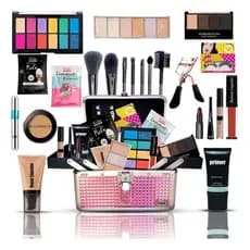 Kit Maquiagem Clássico Completo Para o Dia a Dia Trabalho Festas