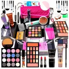 Kit Maquiagem Econômico Com Pincéis