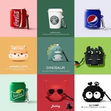 Capa Protetora De Fone De Ouvido 3D Para Airpods1/2 E AirPods Pro Cute Creative De Silicone Antiqueda Casal