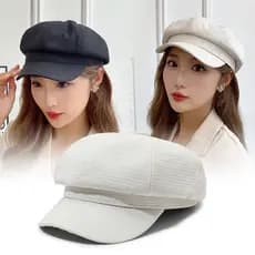 Versátil Boinas Femininas De Outono E Inverno Versão Coreana Chapéu De Pintor De Lazer Mostra Um Octógono De Rosto Pequeno