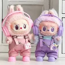 15/17Cm Para (La bu) Roupas Bonecas Fones De Ouvido Macacão Sapatos Conjunto Acessórios De Vestuário Linda Roupa Present
