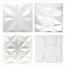KIT 12 PLACAS PAREDE 3D 50x50 cm PVC 1mm de espessura