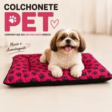 Colchonete Pet Estampado com Zíper Vários Tamanhos Conforto, Praticidade para seu Cachorro ou Gato