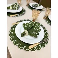 Kit Jogo Americano 12 Pçs Souplats Para Mesa De 6 Lugares Mesa Posta Guardanapo Supla Jantar