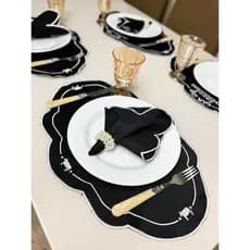Kit Jogo Americano 16 Peças Mesa Posta Souplats Guardanapo 8 Lugares Supla