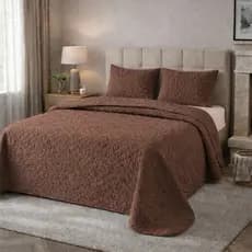 Kit Cobre Leito 3 Peças Ultrassônico Matelado Casal Padrão, Queen, King Size e Solteiro 2Pçs