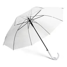 Guarda-chuva Automático  Transparente Reforçado 8 Varetas Transparente