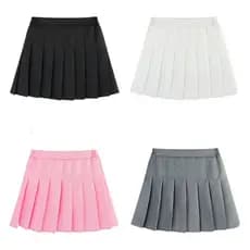 Mini Saia Plissada Estilo Coreano JK Macio E Confortável Branco Preto Rosa Escola Primária Dia Nacional Roupas Infantis
