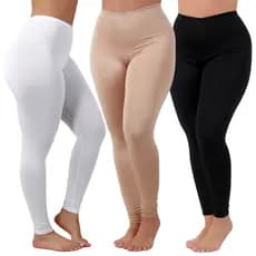 1, 2 ou 3 Calça Anágua Anti Atrito Segunda Pele Proteção Feminina Usar Por Baixo Evita Transparência