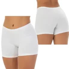 Short Curto Branco Ìntimo Anagua Segunda Pele Feminina Não Marca Saia Vestido Calça