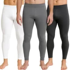 Kit 3 Calça Térmica Segunda Pele Masculina Proteção UV Para Esportes Praia Academia Ciclismo