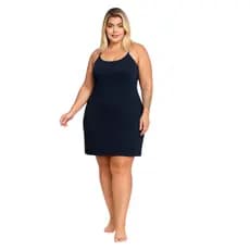 Vestido Plus Size Combinete Feminino Combinação Segunda Pele Para Usar Por Baixo Anagua