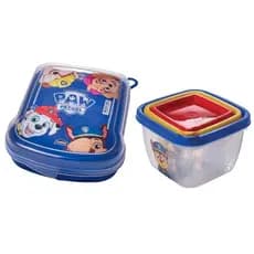 Kit Patrulha Canina Cj 3 Potes Conect/Sanduicheira (Cod.17187-17188)