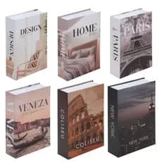Cofre Camuflado Com Chaves Formato Livro Porta Joias Dinheiro Discreto Luxo Moderno
