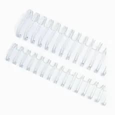 Wire-o Garra Duplo Anel 1/4" para 20 fls A4 3x1 Branco 100 und