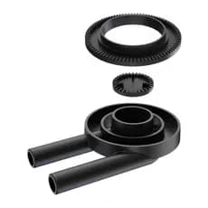 Queimador Econômico Duplo Completo de Fogão Industrial 14cm