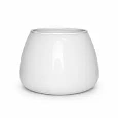Vaso Redondo Largo Vidro Branco Vaso Decoração Casa Enfeites