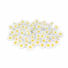 Flor Mini Margarida Artificial Pacote Flores C/ 100 Unidades