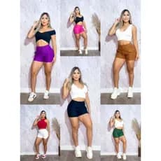 Short cargo Bomber Army feminina tendencia