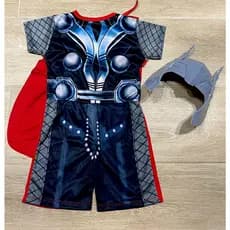 Fantasia Infantil Thor Vingadores com Máscara 2 a 8 anos