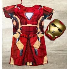 Fantasia Homem de Ferro Com máscara Vingadores 2 a 8 anos