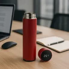 Garrafa Térmica Inteligente com Sensor Digital e LED: Controle a Temperatura da sua Bebida