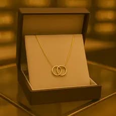 Colar Banhado a Ouro 24k Intenso Gravata Luxury Feminino 1mm 65cm