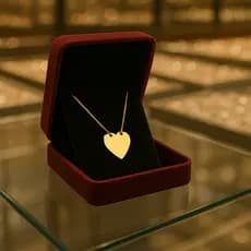 Colar Banhado a Ouro Intenso 24k Coração Chamonix Feminino