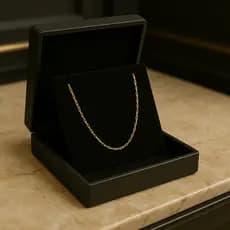 Colar Banhado A Ouro 18k Fecho Tradicional  Mónaco Feminino Grumet Dupla 1,8mm