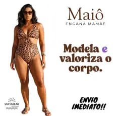 MAIO FEMININO ENGANA MAMAE DECOTADO FIO DUPLO BOJO REMOVIVEL ARGOLA FRONTAL METAL INOXIDAVEL VERAO26