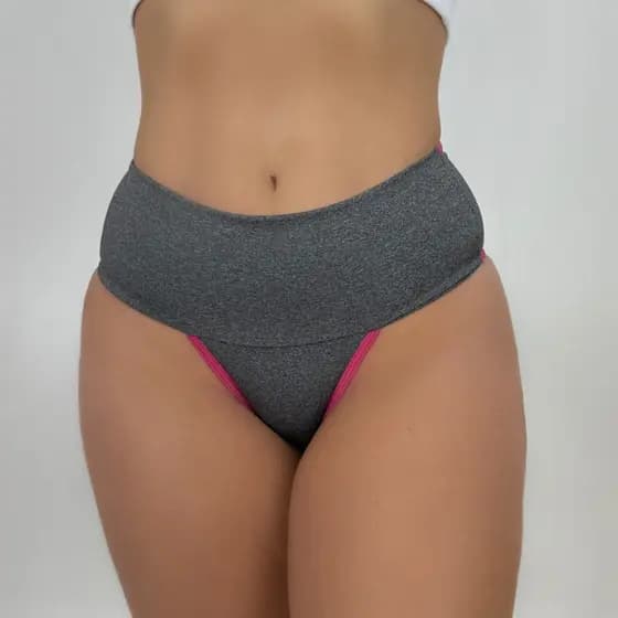 Kit 8 Calcinhas Power  Fitness  Cós Alto - Seca Barriga - Alta Compressão Forro 100% Algodão