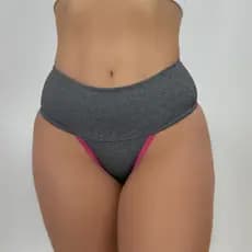 Kit 8 Calcinhas Power  Fitness  Cós Alto - Seca Barriga - Alta Compressão Forro 100% Algodão