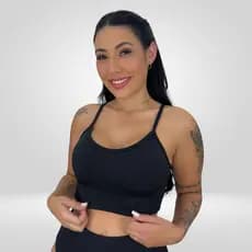 Top Nadador Conforto Feminino Sem Bojo Fitness Sutiã Esportivo Elasticidade Alta Qualidade