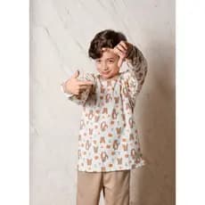 Pijama Masculino infantil Meninos Longo Inverno Moletom