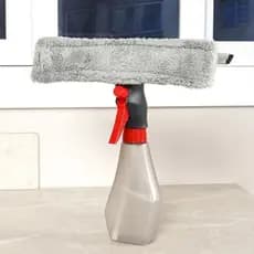 Limpa Vidro Spray 3 em 1 Borrifador esfregão Rodo Vermelho Powermaid