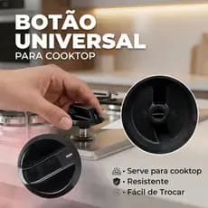 Botão de Fogão Universal Eixo D Compatível com Fogões Nacionais