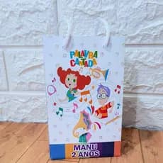 Sacolinha Personalizada - PALAVRA CANTADA , Sacolinha Surpresa | Lembrancinha Festa | Pegue e Monte.
