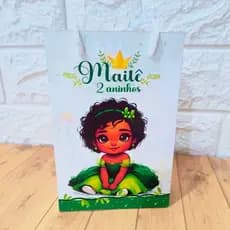 Mini Sacolinha Personalizada -PRINCESA TIANA- PRINCESA E O SAPO Sacolinha Surpresa | Lembrancinha Festa | Pegue e Monte.