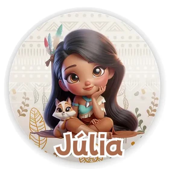 60/100 Adesivos Personalizados 5x5 cm Tema POCAHONTAS Ideal para Lembrancinhas, festas, decoração